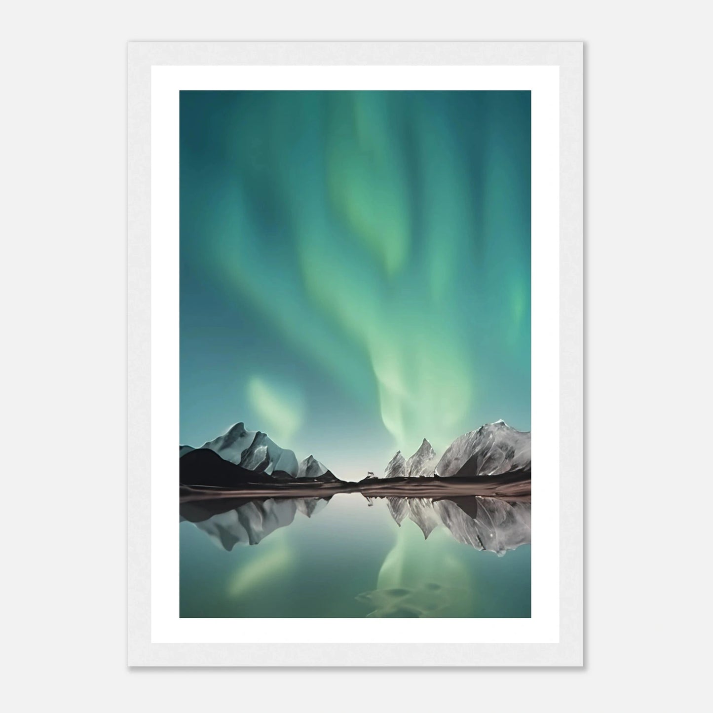 Nordlys – Aurora Borealis | Premium plakat | Treramme - DanielfotoPremium plakat i matt papir med trerammeHvit ramme21x29.7 cm / 8x12"