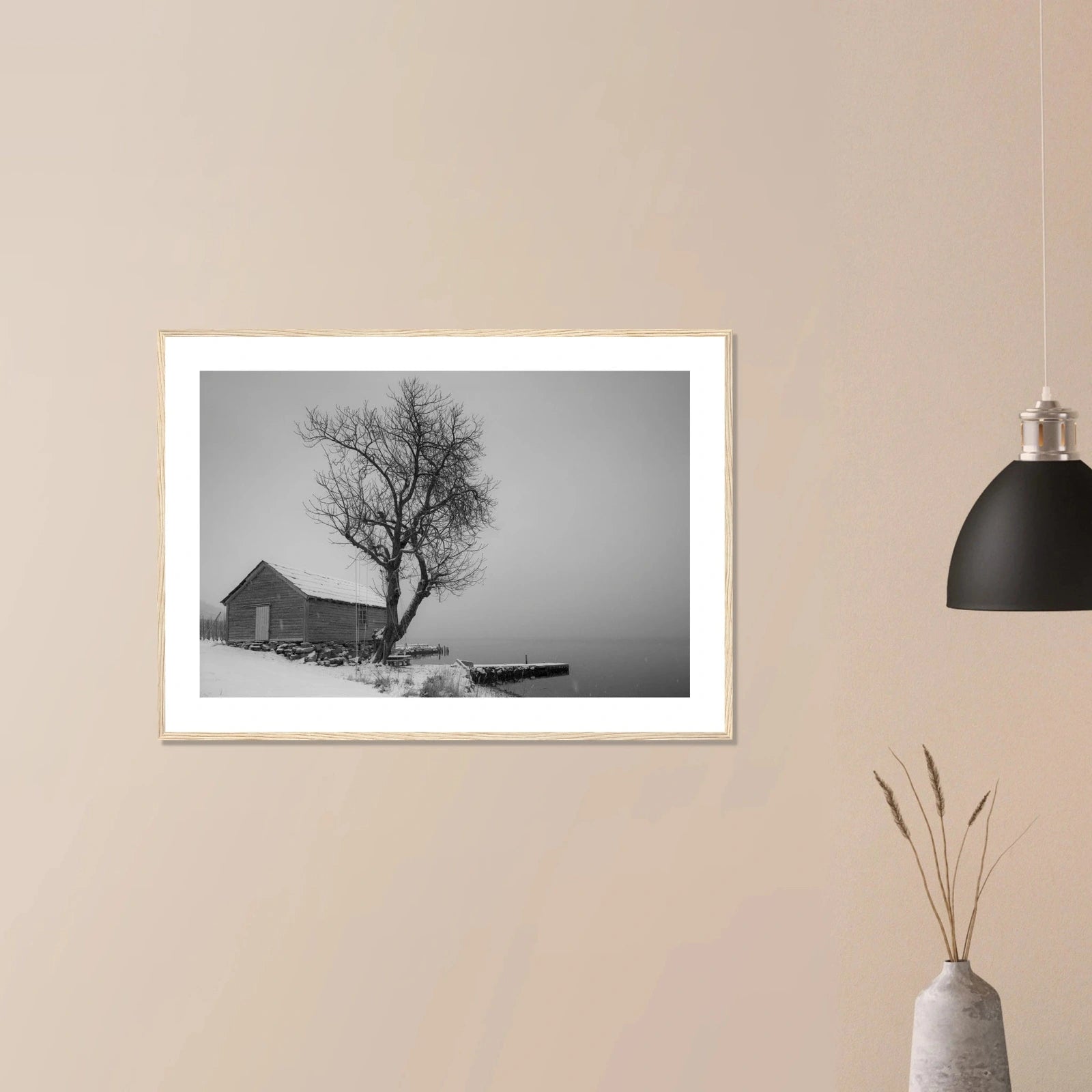 Kirsebærtre ved Festplassen i Bergen | Premium plakat | Treramme - DanielfotoA1 (59.4 x 84.1 cm)Premium plakat i matt papir - 