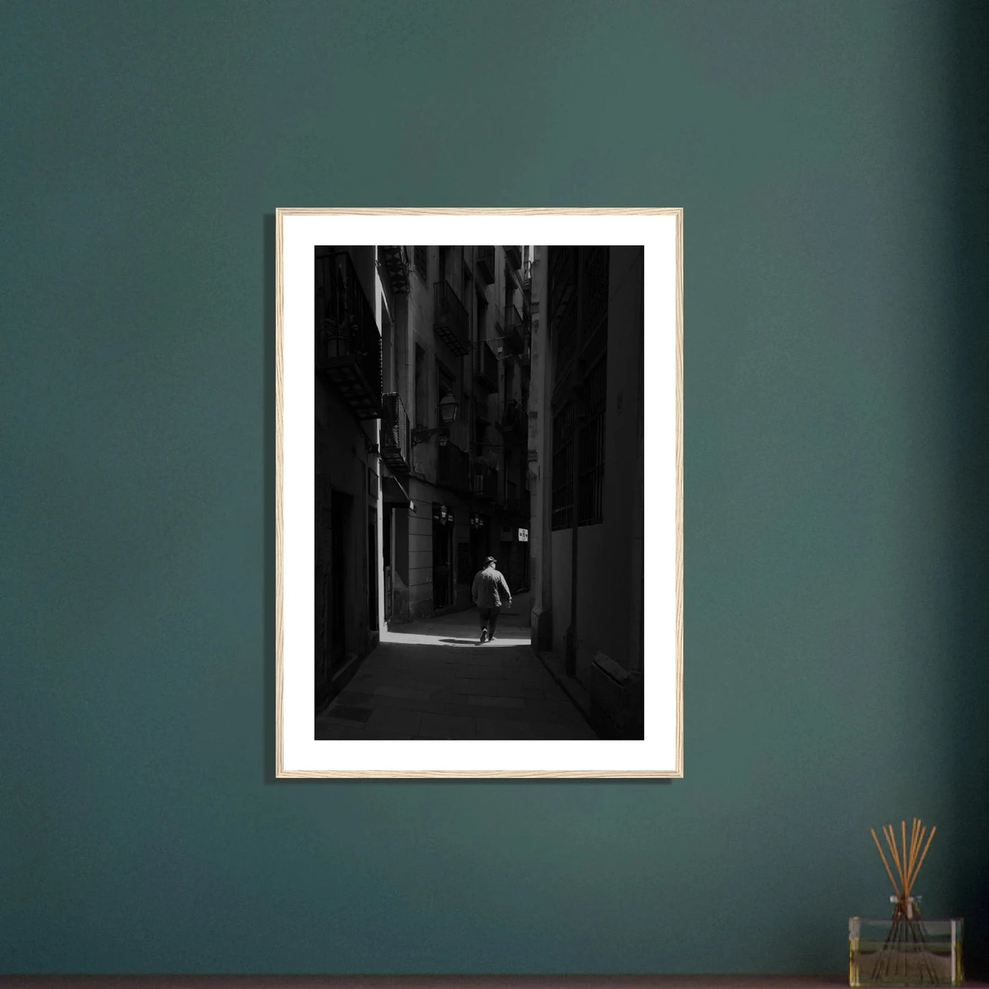 Barri Gòtic i Barcelona | Premium plakat | Treramme - DanielfotoA1 (59.4 x 84.1 cm)Premium plakat i matt papir - 