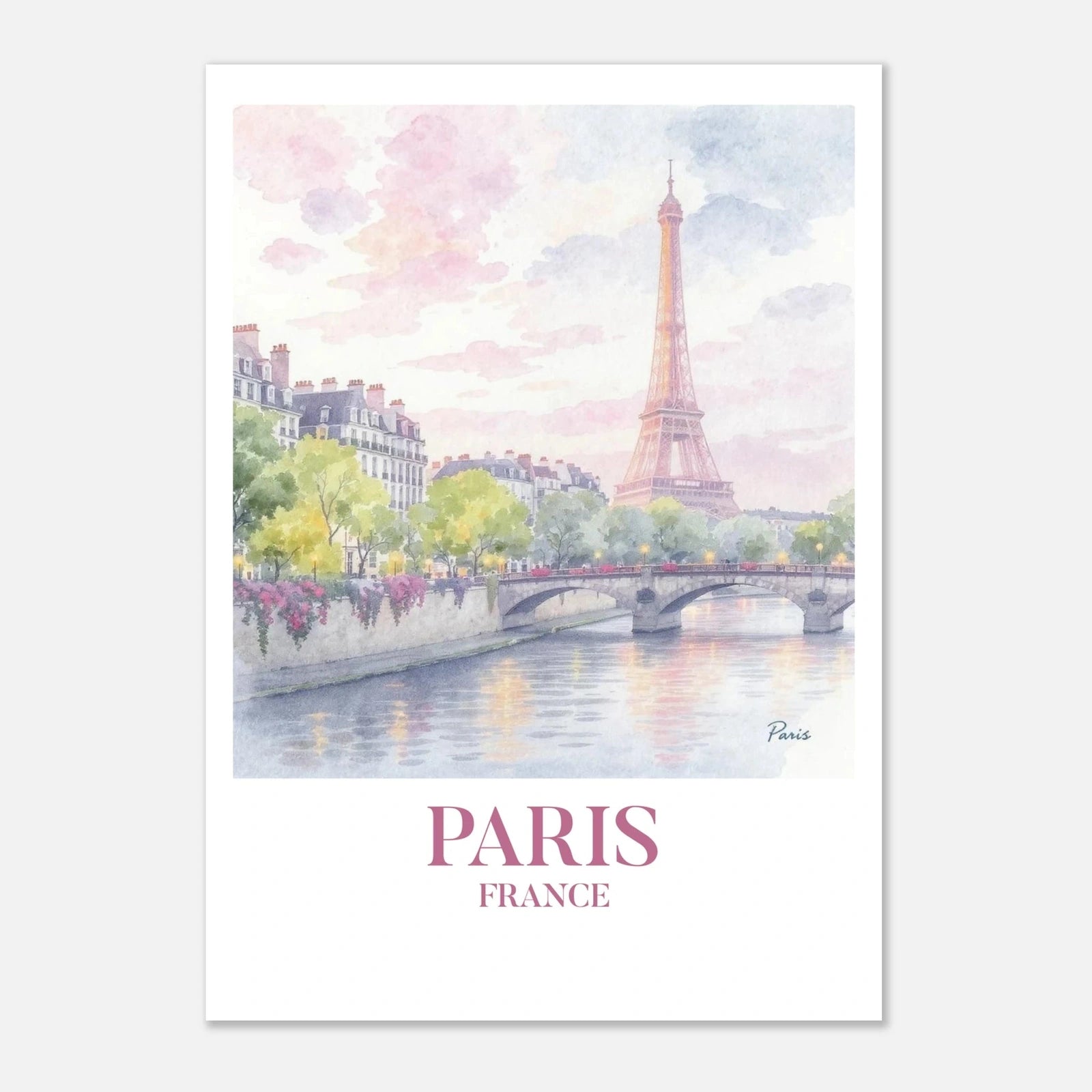 Paris | Premium plakat | Treramme - DanielfotoUten ramme21x29.7 cm / 8x12"