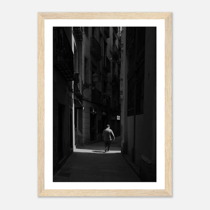 Barri Gòtic i Barcelona | Premium plakat | Treramme - DanielfotoA1 (59.4 x 84.1 cm)Premium plakat i matt papir - 