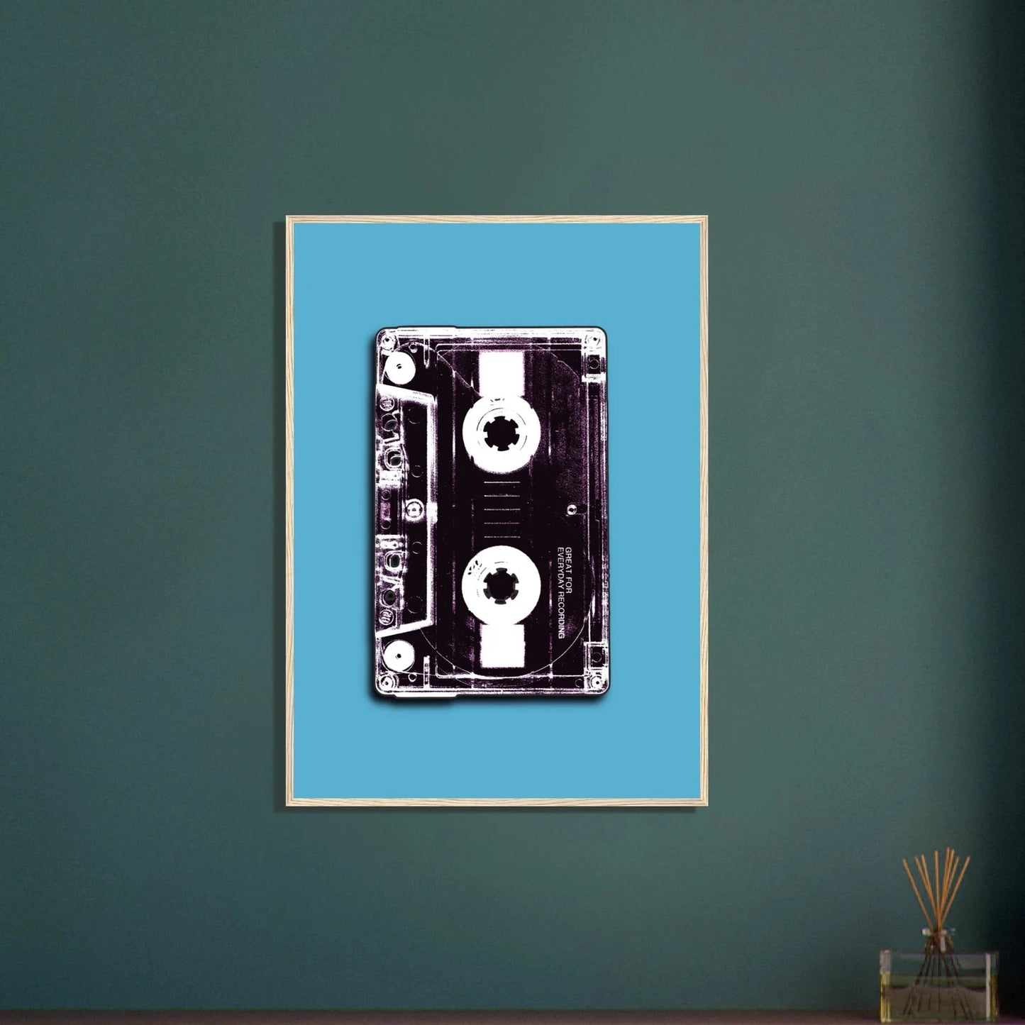 Retro kassett | 80‑talls vintage musikk veggkunst | Premium plakat | Treramme - DanielfotoUten rammeA1 (59.4 x 84.1 cm)