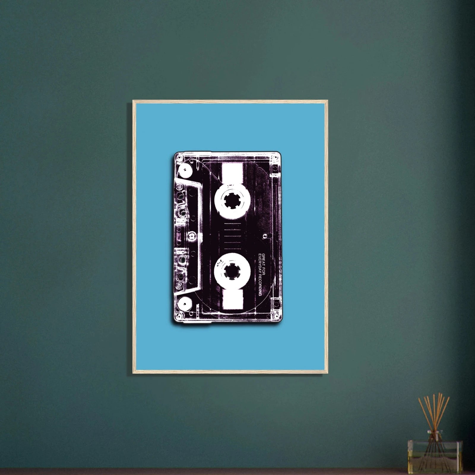 Retro kassett | 80‑talls vintage musikk veggkunst | Premium plakat | Treramme - DanielfotoUten rammeA1 (59.4 x 84.1 cm)