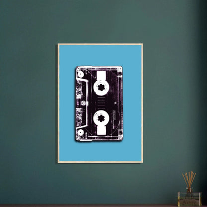 Retro kassett | 80‑talls vintage musikk veggkunst | Premium plakat | Treramme - DanielfotoUten rammeA1 (59.4 x 84.1 cm)