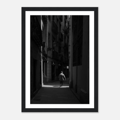 Barri Gòtic i Barcelona | Premium plakat | Treramme - DanielfotoA1 (59.4 x 84.1 cm)Premium plakat i matt papir - 