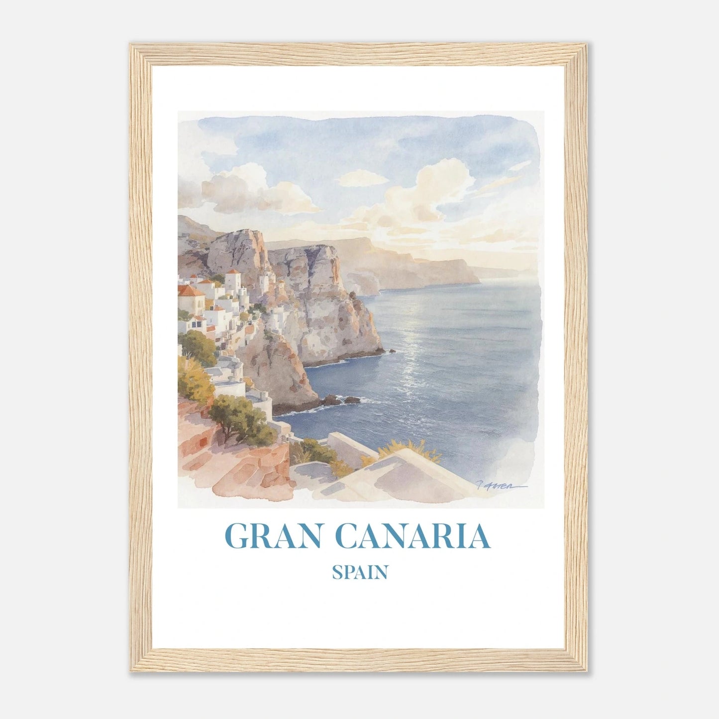 Gran Canaria | Premium plakat | Treramme - DanielfotoA2 (42 x 59.4 cm)Premium plakat i matt papir - 