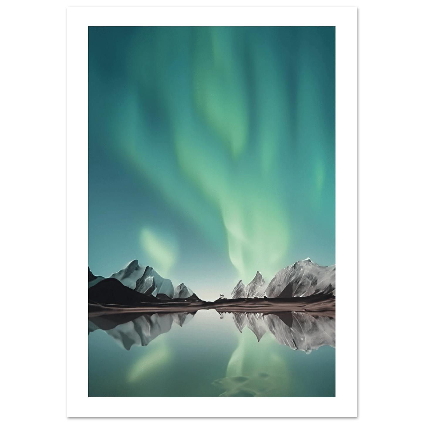 Nordlys – Aurora Borealis | Premium plakat | Treramme - DanielfotoPremium plakat i matt papirUten rammeA3 (29.7 x 42 cm)