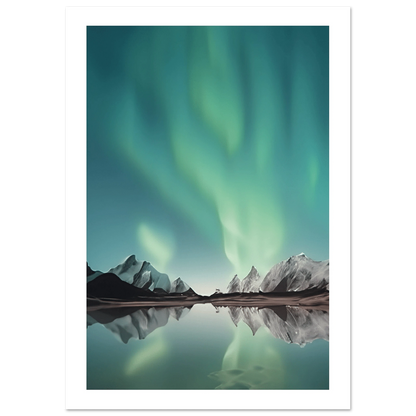 Nordlys – Aurora Borealis | Premium plakat | Treramme - DanielfotoPremium plakat i matt papirUten rammeA3 (29.7 x 42 cm)
