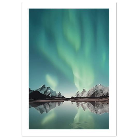 Nordlys – Aurora Borealis | Premium plakat | Treramme - DanielfotoPremium plakat i matt papirUten rammeA3 (29.7 x 42 cm)