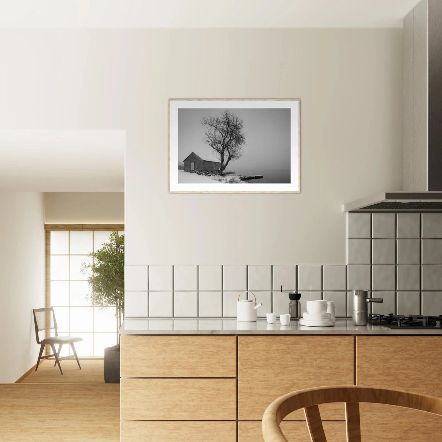 Kirsebærtre ved Festplassen i Bergen | Premium plakat | Treramme - DanielfotoA1 (59.4 x 84.1 cm)Premium plakat i matt papir - 