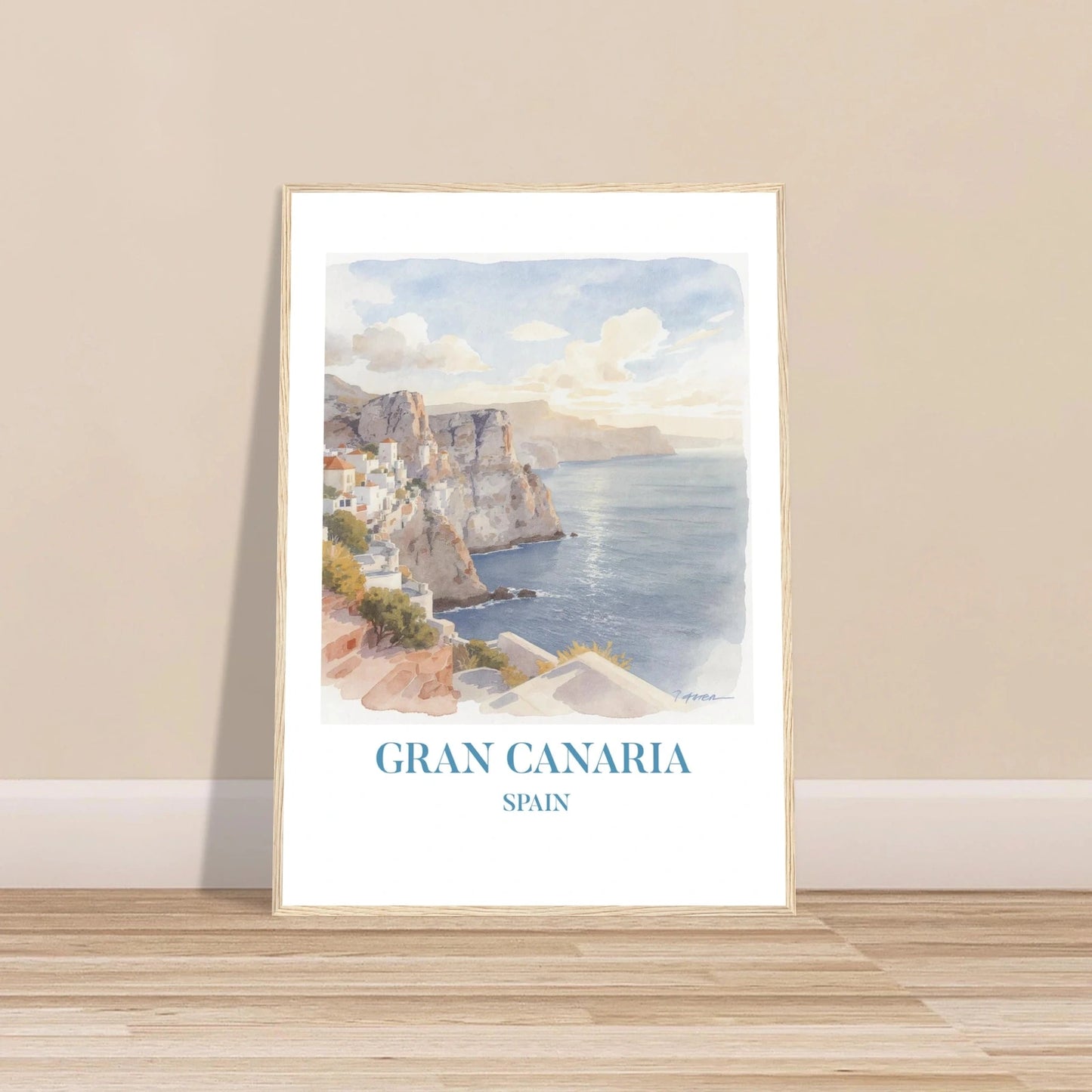 Gran Canaria | Premium plakat | Treramme - DanielfotoA2 (42 x 59.4 cm)Premium plakat i matt papir - 