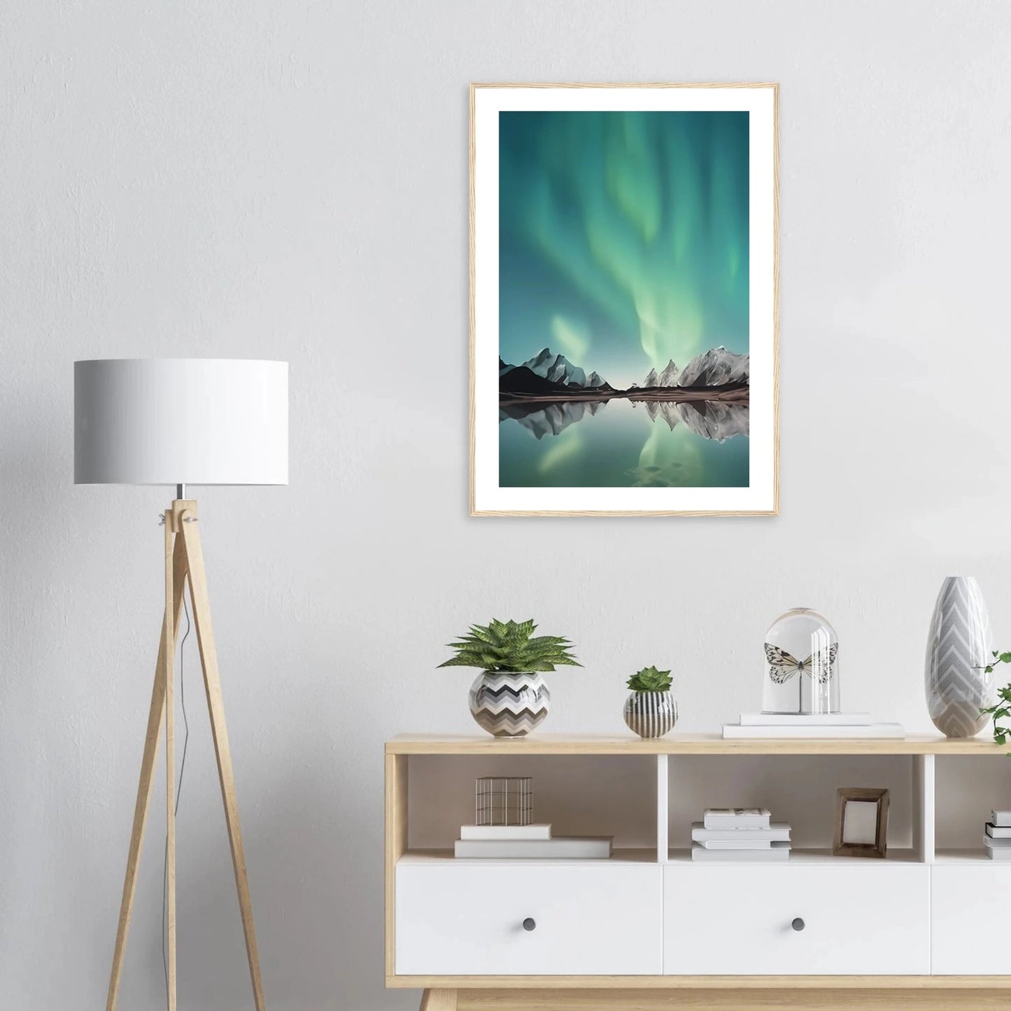 Nordlys – Aurora Borealis | Premium plakat | Treramme - DanielfotoPremium plakat i matt papir med trerammeTreramme21x29.7 cm / 8x12"