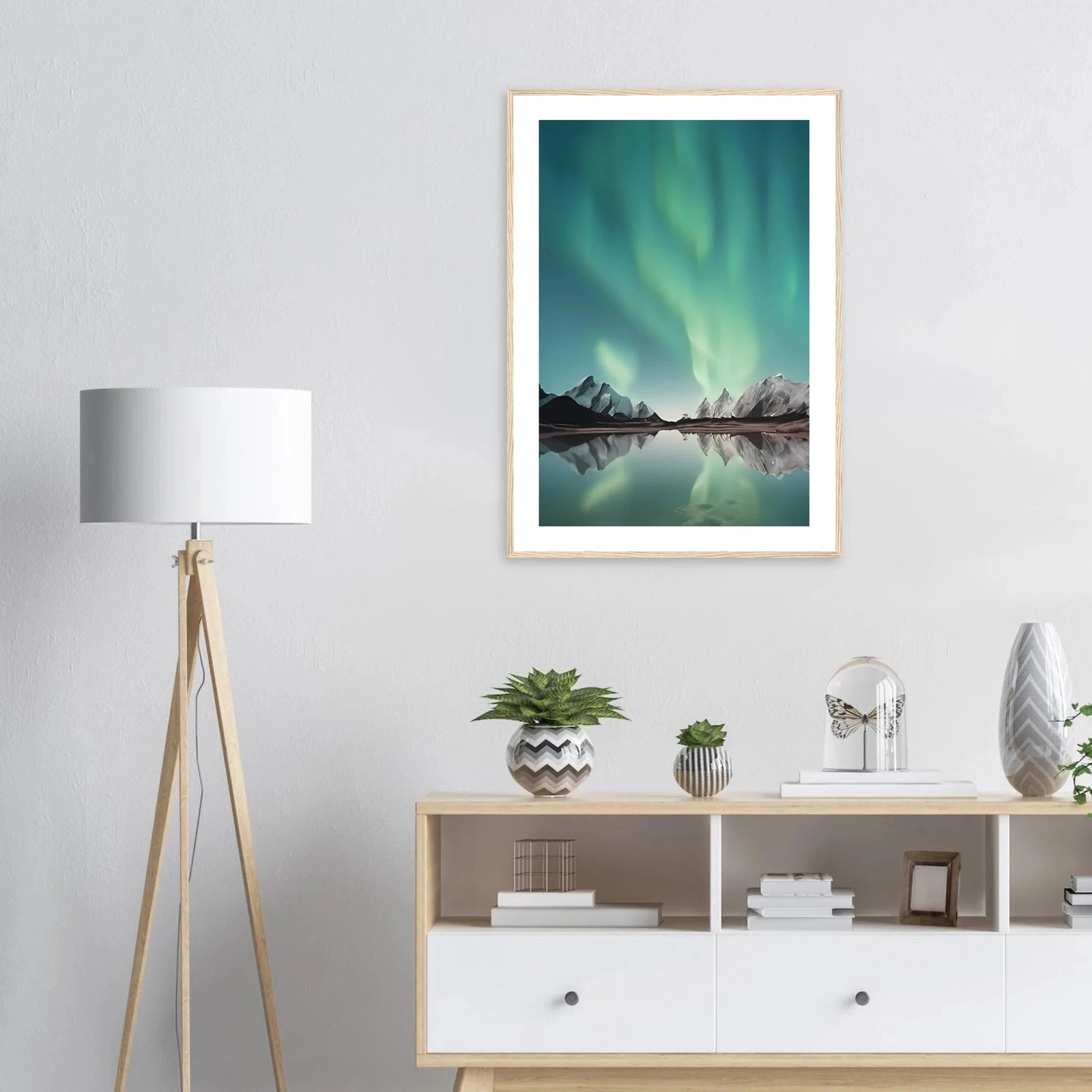 Nordlys – Aurora Borealis | Premium plakat | Treramme - DanielfotoPremium plakat i matt papir med trerammeTreramme21x29.7 cm / 8x12"