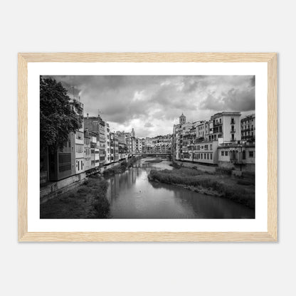 Elvefasader i Girona | Premium plakat | Treramme - Danielfoto21x29.7 cm / 8x12"Premium plakat i matt papir - 