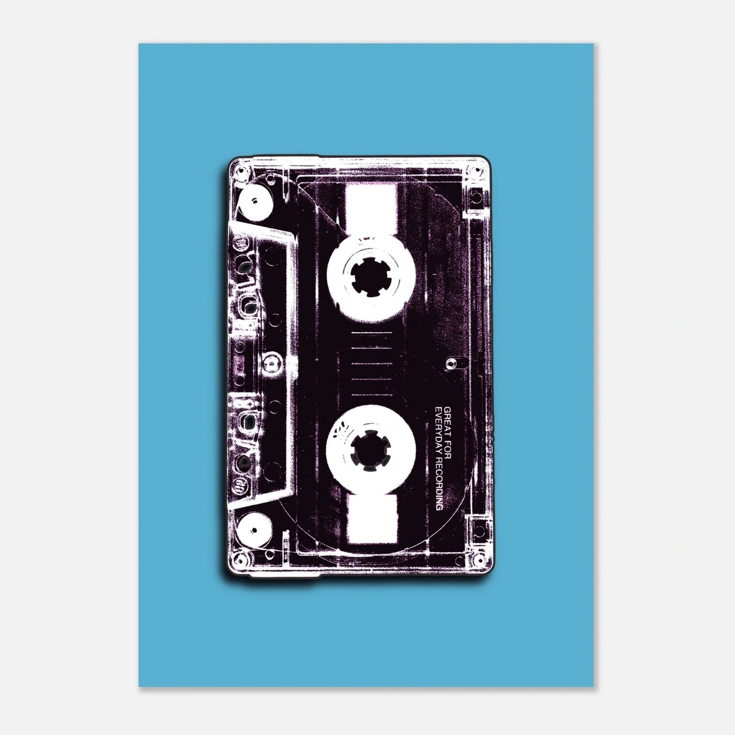 Retro kassett | 80‑talls vintage musikk veggkunst | Premium plakat | Treramme - DanielfotoUten ramme21x29.7 cm / 8x12"