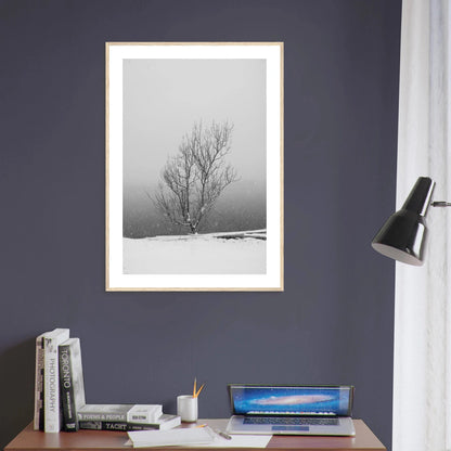 Enslig vintertre | Premium plakat | Treramme - DanielfotoPremium plakat i matt papir med trerammeTreramme21x29.7 cm / 8x12"