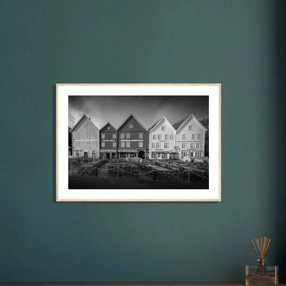 Bryggen i Bergen | Premium plakat | Treramme - Danielfoto21x29.7 cm / 8x12"Uten ramme