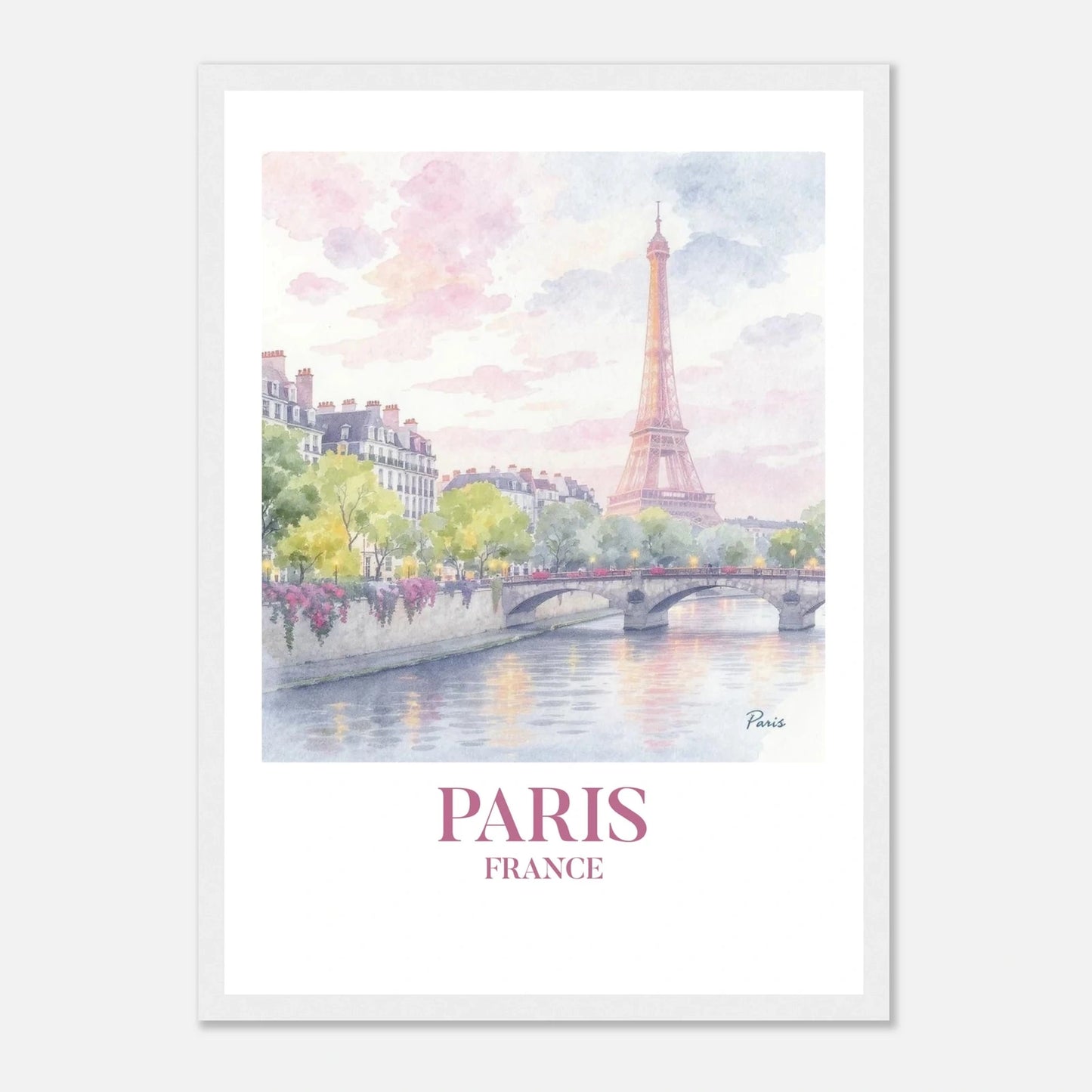 Paris | Premium plakat | Treramme - DanielfotoPremium plakat i matt papir med trerammeSvart ramme21x29.7 cm / 8x12"