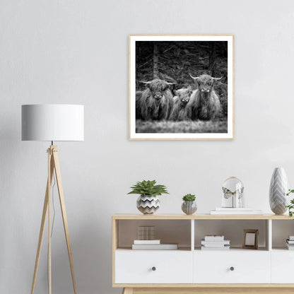 Sjøhus ved Lykling på Bømlo | Premium plakat i matt papir med treramme - Danielfoto50x50 cm / 20x20″Premium plakat i matt papir - 