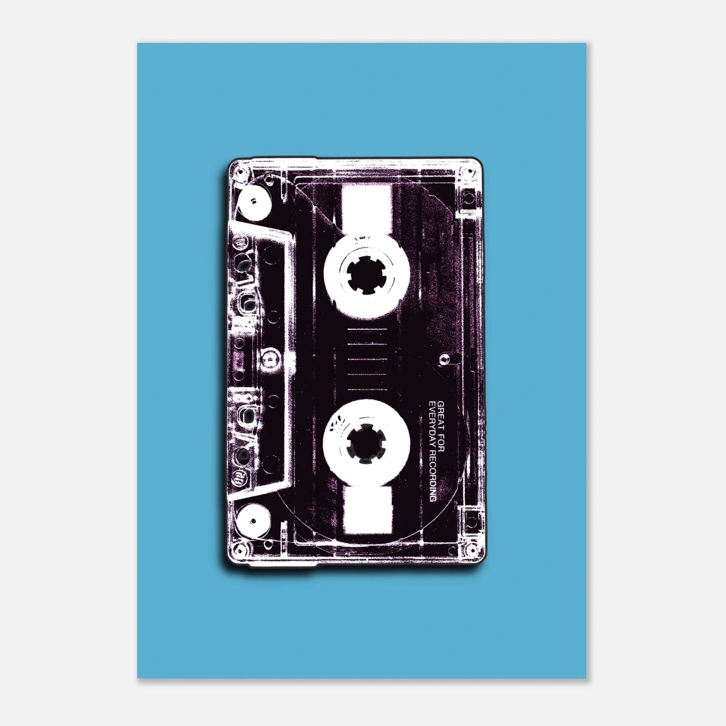 Retro kassett | 80‑talls vintage musikk veggkunst | Premium plakat | Treramme - DanielfotoUten rammeA1 (59.4 x 84.1 cm)