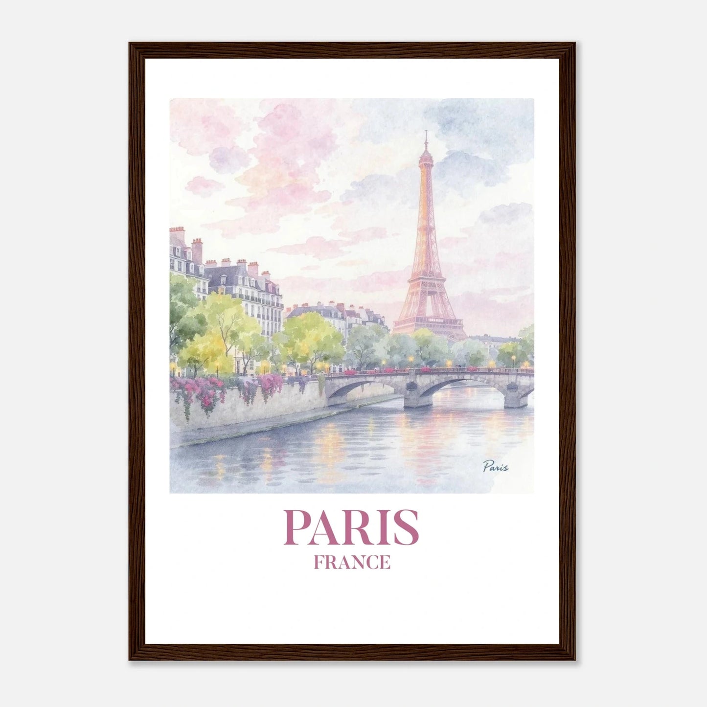 Paris | Premium plakat | Treramme - DanielfotoPremium plakat i matt papir med trerammeTreramme21x29.7 cm / 8x12"