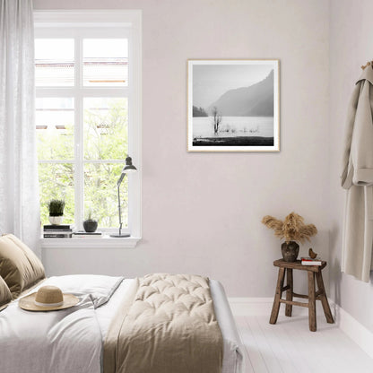 Stillheten ved Øvredalsvatnet | Premium plakat | Treramme - DanielfotoUten ramme30x30 cm / 12x12″