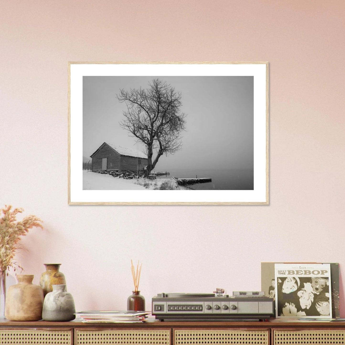 Kirsebærtre ved Festplassen i Bergen | Premium plakat | Treramme - DanielfotoA1 (59.4 x 84.1 cm)Premium plakat i matt papir - 