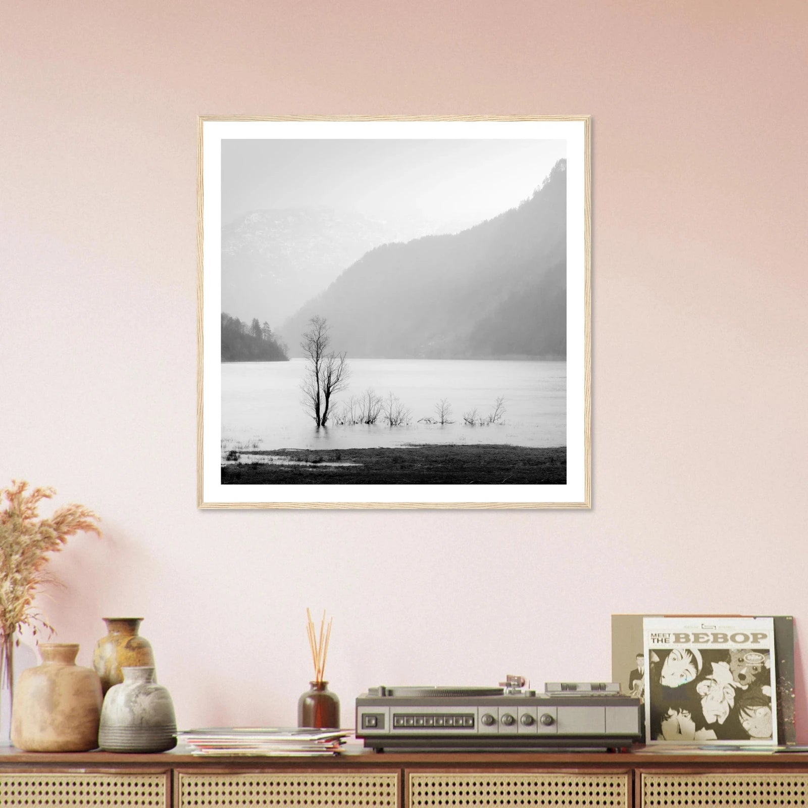 Stillheten ved Øvredalsvatnet | Premium plakat | Treramme - DanielfotoUten ramme30x30 cm / 12x12″