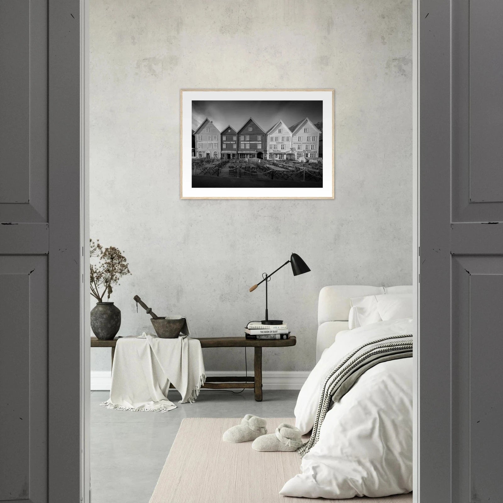 Bryggen i Bergen | Premium plakat | Treramme - Danielfoto21x29.7 cm / 8x12"Uten ramme