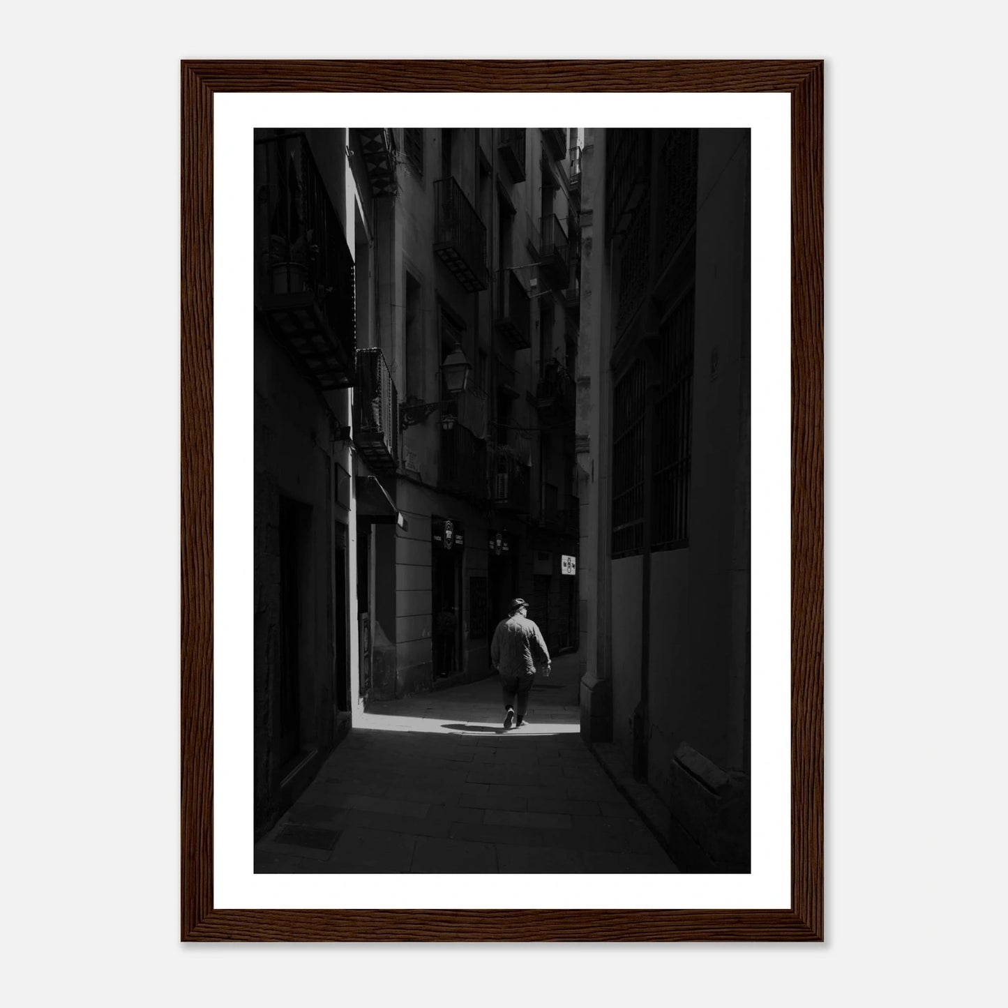 Barri Gòtic i Barcelona | Premium plakat | Treramme - DanielfotoA1 (59.4 x 84.1 cm)Premium plakat i matt papir - 