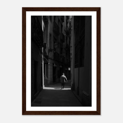 Barri Gòtic i Barcelona | Premium plakat | Treramme - DanielfotoA1 (59.4 x 84.1 cm)Premium plakat i matt papir - 