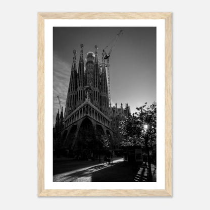 Sagrada Família ved soloppgang | Premium plakat | Treramme - DanielfotoPremium plakat i matt papirUten rammeA1 (59.4 x 84.1 cm)