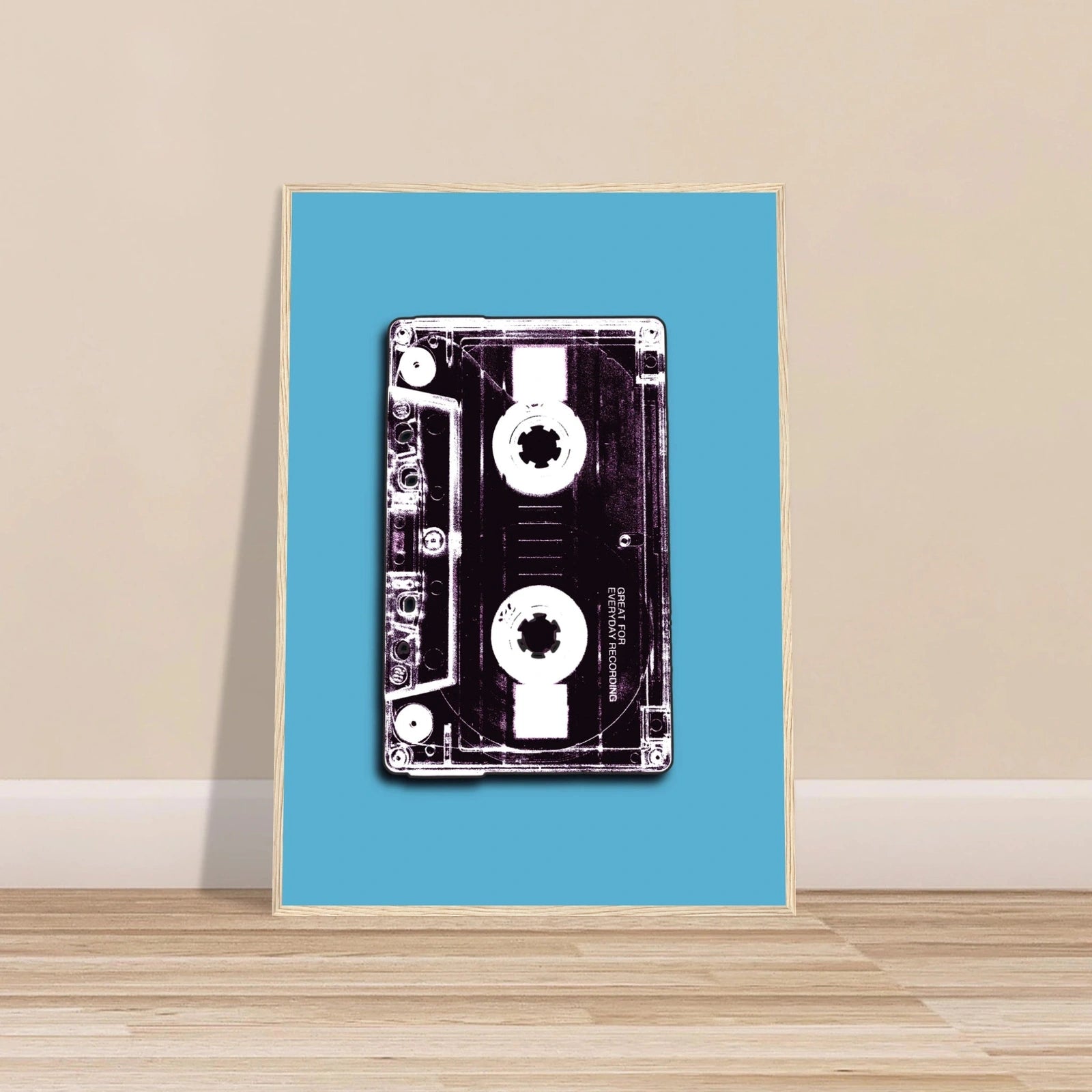 Retro kassett | 80‑talls vintage musikk veggkunst | Premium plakat | Treramme - DanielfotoUten rammeA1 (59.4 x 84.1 cm)