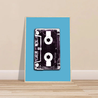 Retro kassett | 80‑talls vintage musikk veggkunst | Premium plakat | Treramme - DanielfotoUten rammeA1 (59.4 x 84.1 cm)