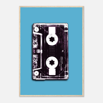 Retro kassett | 80‑talls vintage musikk veggkunst | Premium plakat | Treramme - DanielfotoTrerammeA1 (59.4 x 84.1 cm)