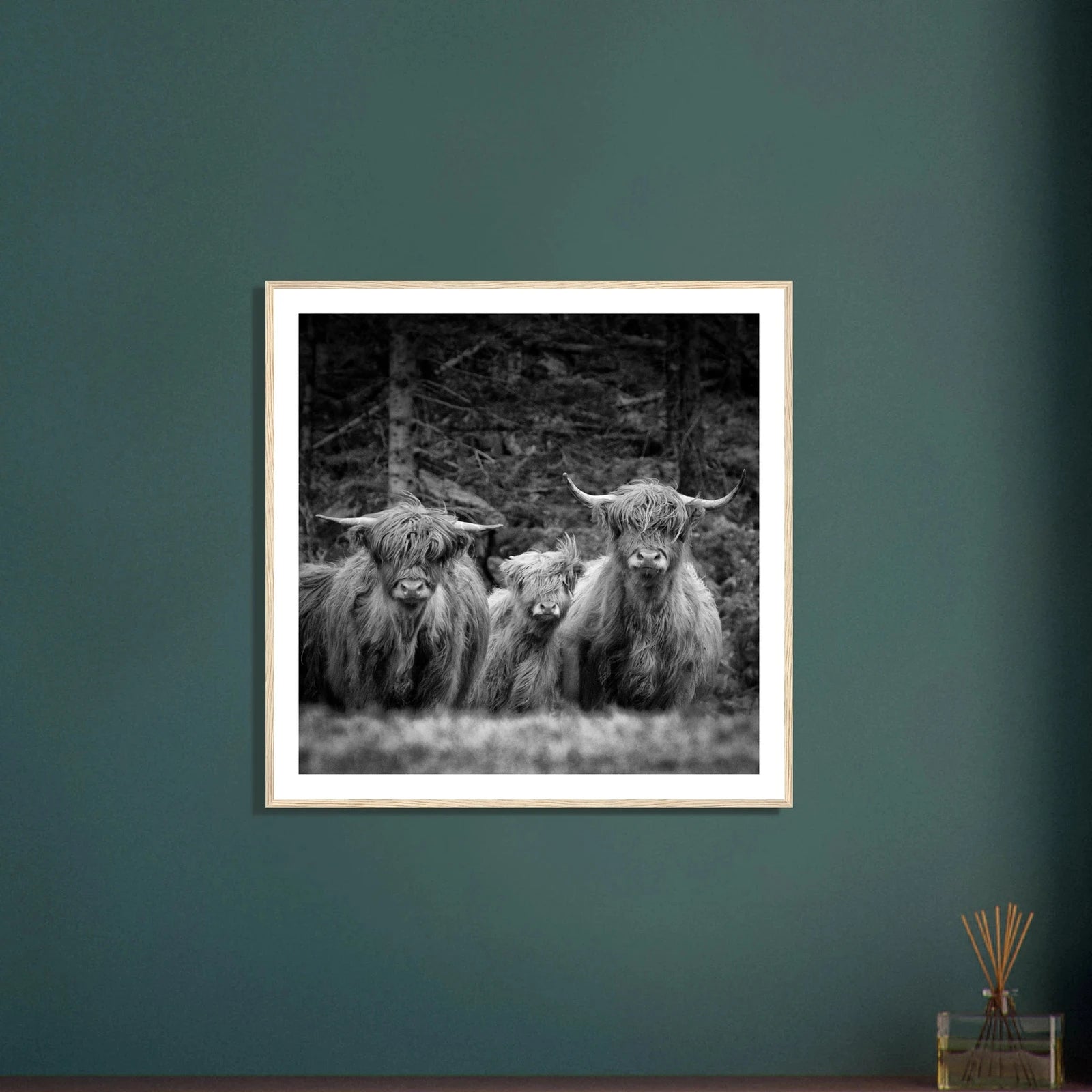 Sjøhus ved Lykling på Bømlo | Premium plakat i matt papir med treramme - Danielfoto50x50 cm / 20x20″Premium plakat i matt papir - 