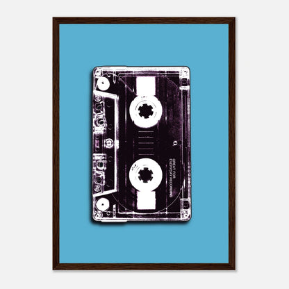 Retro kassett | 80‑talls vintage musikk veggkunst | Premium plakat | Treramme - DanielfotoMørk trerammeA3 (29.7 x 42 cm)