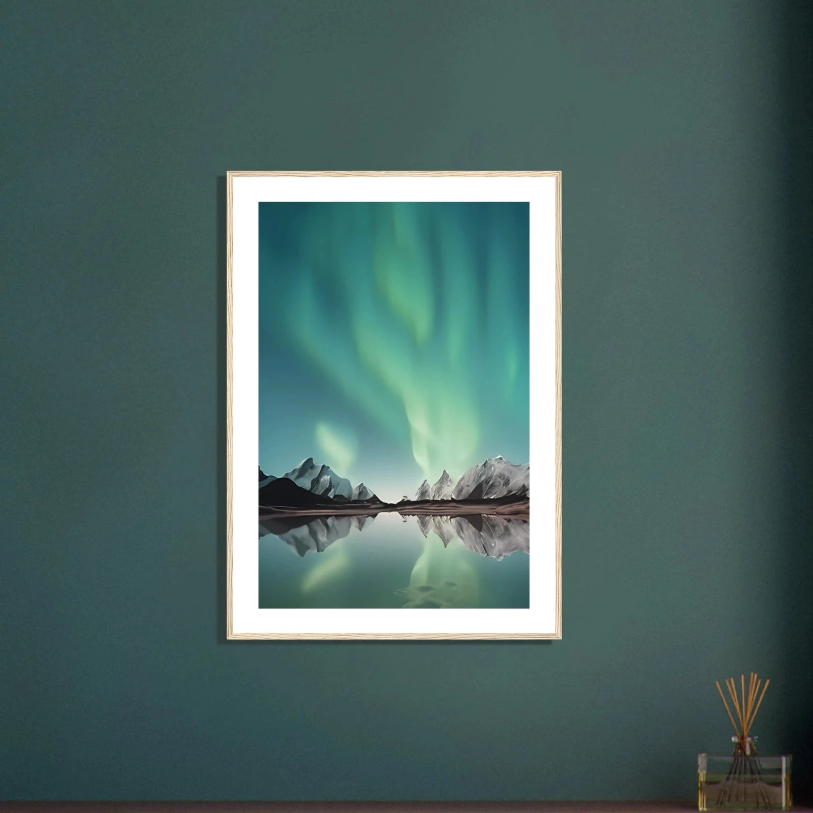 Nordlys – Aurora Borealis | Premium plakat | Treramme - DanielfotoPremium plakat i matt papir med trerammeSvart ramme21x29.7 cm / 8x12"