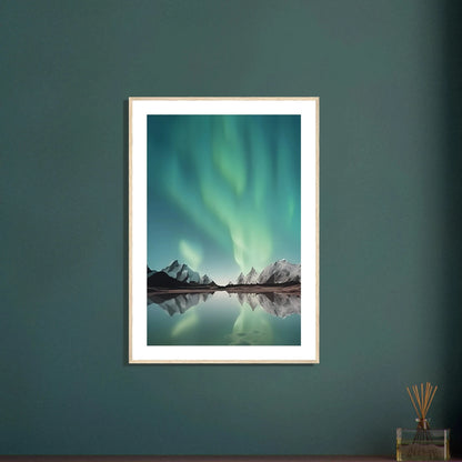 Nordlys – Aurora Borealis | Premium plakat | Treramme - DanielfotoPremium plakat i matt papir med trerammeSvart ramme21x29.7 cm / 8x12"