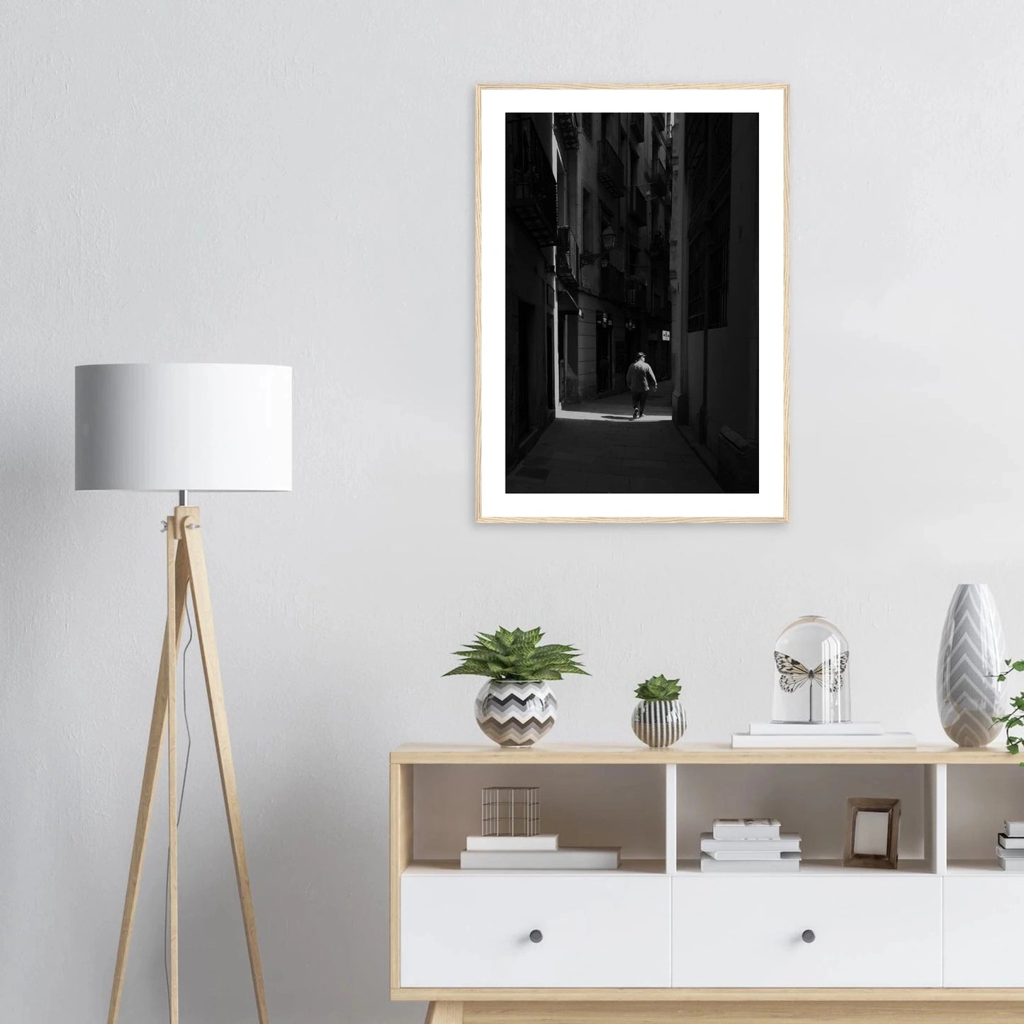 Barri Gòtic i Barcelona | Premium plakat | Treramme - DanielfotoA1 (59.4 x 84.1 cm)Premium plakat i matt papir - 