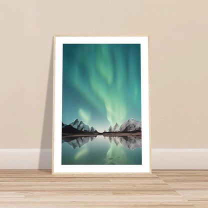 Nordlys – Aurora Borealis | Premium plakat | Treramme - DanielfotoPremium plakat i matt papir med trerammeTreramme21x29.7 cm / 8x12"